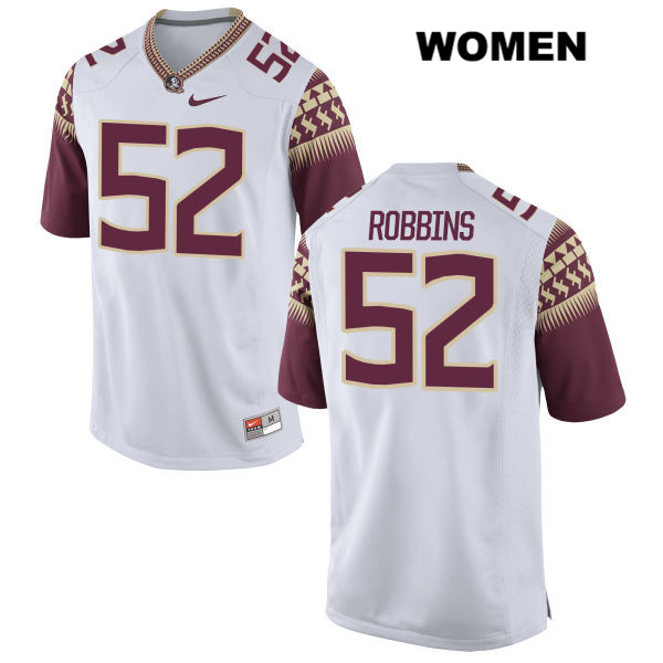 Women's NCAA Nike Florida State Seminoles #52 David Robbins College White Stitched Authentic Football Jersey HND1669KR